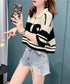 Denim patchwork cardigan